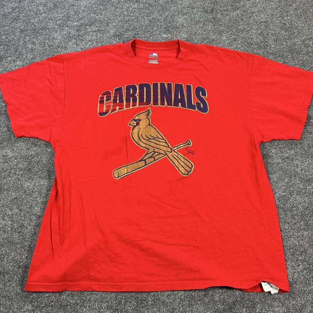 St. Louis Cardinals Shirt Mens 2XL Red MLB Baseball Tee Genuine Merchandise